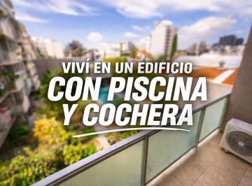 Departamento · 35m² · 1 Ambiente · 1 Cochera · Monoambiente con Balcón y Amenities Mas Cochera