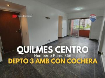 Departamento · 64m² · 3 Ambientes · 1 Cochera · Venta Depto 3 Amb C/cochera – Quilmes Centro