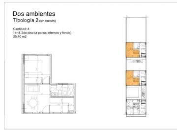 Departamento · 25m² · 2 Ambientes · Dos Ambientes en Primer Piso - Banfield Oeste - Apto Profesional
