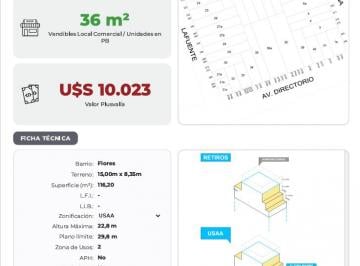 Terreno , Flores · Lote en Esquina | Pb + 7 Pisos + 2 Retiros / Cm en Obra + Cash