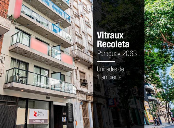 Desarrollo vertical · Vitraux Recoleta + Emprendimiento Finalizado | Unidades de 1 Ambiente