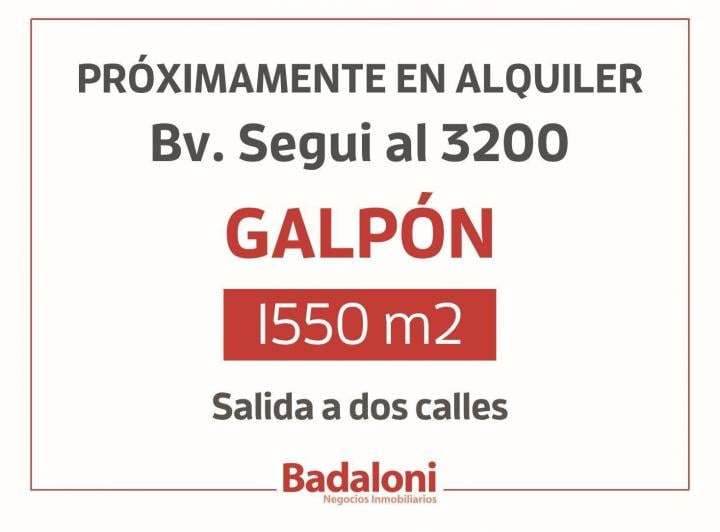 Bodega-Galpón · 1550m²