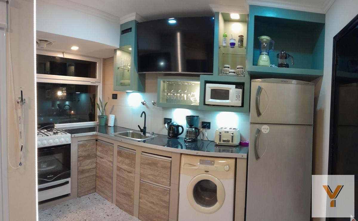 Depto 2 dorm, 35m² en alquiler con balcón y terraza — Av. de los Trabajadores