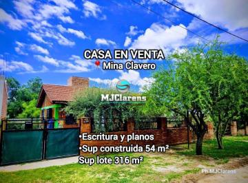 Casa · 54m² · 3 Ambientes · Casa en Venta Mina Clavero Escritura