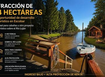 Terreno · 39479m² · Oportunidad de Inversión – 4 Hectáreas Sobre El Río Luján en Escobar