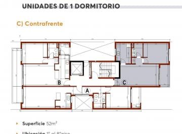 Departamento · 52m² · 2 Ambientes · Departamento en Venta, un Dormitorio a Estrenar. La Plata