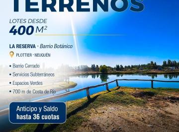 YPR-YPR-144_2 · Terrenos en Venta, La Reserva Barrio Botánico, Plottier - Neuquén
