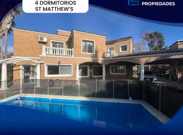Casa · 231m² · 5 Ambientes · 5 Cocheras · Casa en Alquiler Saint Matthews Village - Cuan Propiedades