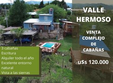 Casa · 119m² · 5 Ambientes · 4 Cocheras · Venta Complejo de 3 Cabañas en Valle Hermoso