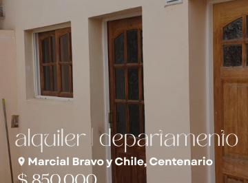 Departamento de 1 ambiente, Centenario · Departamento en Alquiler – Marcial Bravo y Chile, Centenario