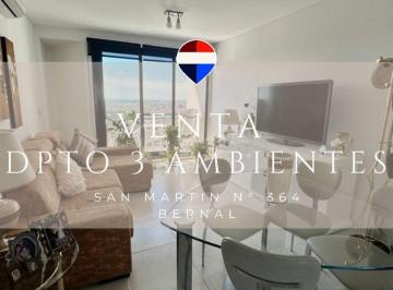 Departamento · 67m² · 3 Ambientes · 1 Cochera · Venta Depto 3 Amb con Cochera Bernal Centro