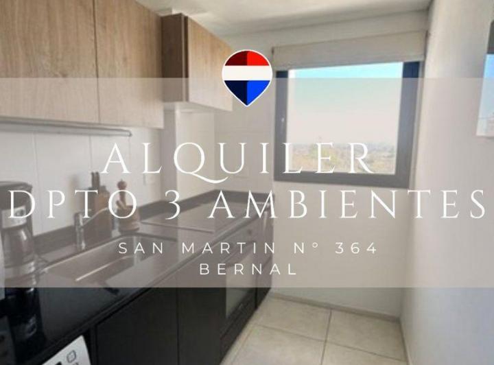 Departamento en alquiler en Bernal Este · 3 ambientes