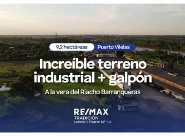 Terreno · 3394m² · Terreno Industrial con Galpón en Venta Pto Vilelas