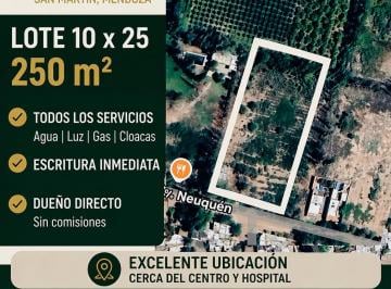 Terreno , San Martín · Venta de Lotes