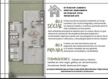 PH · 180m² · 3 Ambientes · 1 Cochera · Duplex en Preventa 2 Dorm. San Ignacio
