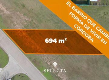 Terreno · 694m² · Lote en Venta Acquavista Malagueño | Barrio Privado con Laguna y Entorno Natural