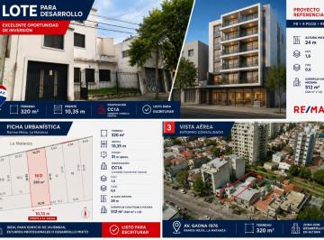 Terreno · 230m² · Lote en Venta Para Desarrollo Ramos Mejia Av Gaona