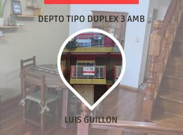 Departamento de 3 ambientes, Esteban Echeverría · Departamento 3 Ambientes Tipo Duplex - Alquiler - Luis Guillon