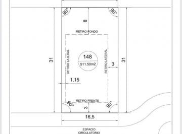 Terreno · 512m² · Exelente Lote de 511 m Barrio Santa Sofia (Pilar del Este) Parte Delatera Exelente Ubicacion