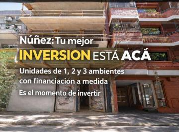 Departamento · 35m² · 2 Ambientes · Departamento 2 Ambiente Venta Nuñez Balcon Terraza