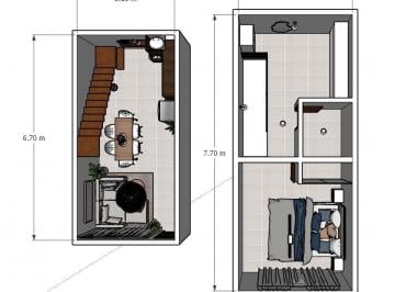 Departamento · 50m² · 2 Ambientes · Departamento Barrio Cerrado
