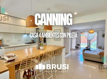 Casa · 180m² · 5 Ambientes · 2 Cocheras · Casa en Venta en Canning - 4 Ambientes con Pileta - Sin Expensas