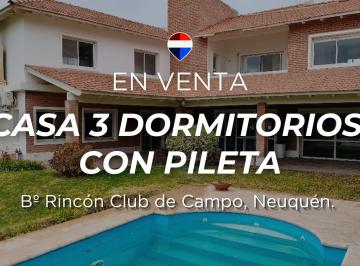Casa · 212m² · 5 Ambientes · 2 Cocheras · Casa 3 Dorm. Rincon Club de Campo Neuquén