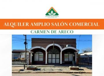 Local comercial , Carmen de Areco · En Alquiler Amplio Salón Comercial