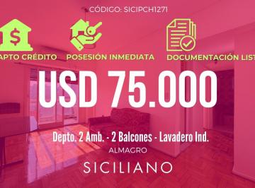 Departamento · 36m² · 2 Ambientes · Departamento en Almagro