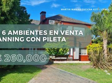 Casa · 180m² · 6 Ambientes · 1 Cochera · Casa 6 Ambientes en Venta en Canning con Pileta