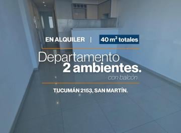 Departamento de 1 ambiente, General San Martín · Departamento 2 Ambientes en Alquiler en San Martín Centro