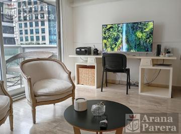 Departamento · 60m² · 2 Ambientes · 1 Cochera · Alquiler Amoblado Libertador 5600 Seguridad Cochera Parrilla Pileta Temporario Suite y Toilette