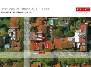 Terreno · 186m² · 3 Ambientes · 1 Cochera · Terreno Venta - Olivos - Vias/maipu