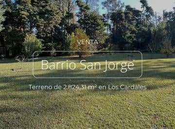 Terreno · Venta Terreno 2800 m Barrio San Jorge, Los Cardales