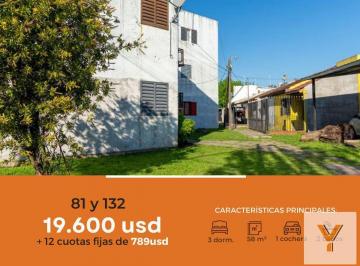 Departamento · 58m² · 4 Ambientes · 1 Cochera · Departamento en Venta - 3 Dorm. 1 Baño 1 Cochera - 58 m² - Villa Elvira [financiado]