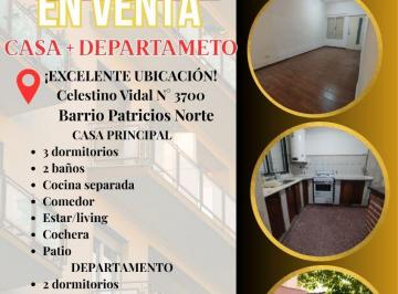 Casa de 1 ambiente, Córdoba · Venta Casa + Dpto – Barrio Patricios Norte
