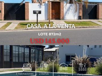 Casa · 215m² · 4 Ambientes · 2 Cocheras · Venta Casa Parque Pileta Quincho a m Monte