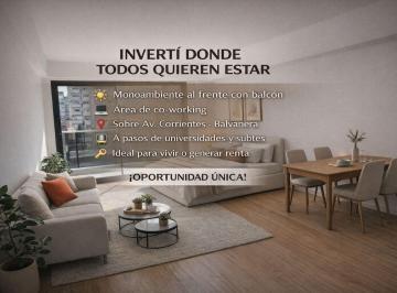Departamento · 34m² · 1 Ambiente · Departamento Monoambiente Venta Balvanera Frente