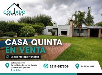 Quinta vacacional de 2 ambientes, Nueve de Julio · Casa Quinta en Venta, Para Disfrutar El Día en Familia Llena de Sol, en La Ciudad de Nueve de Julio