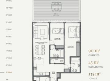Departamento de 3 ambientes, Núñez · Espectacular 3 Ambientes a Estrenar en Zona Exclusiva de Nuñez!