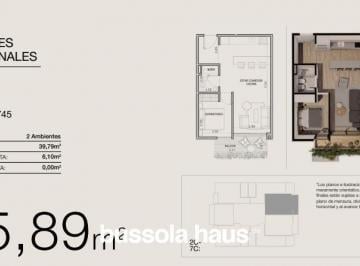 Departamento · 40m² · 2 Ambientes · Departamento 2 Ambientes en Venta en Devoto en Construcción