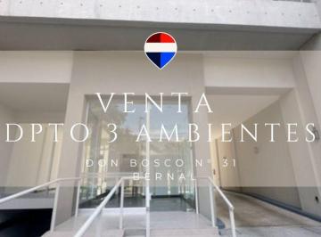Departamento · 80m² · 3 Ambientes · 1 Cochera · Venta Depto 3 Ambientes con Cochera Bernal Centro