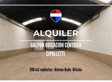 Bodega-Galpón · 200m² · Alquiler Comercial Galpon Cipolletti