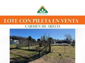 Terreno , Carmen de Areco · Lote en Venta con Pileta