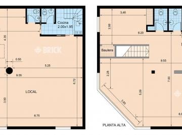 Local comercial · 90m² · 4 Ambientes · Local con Vivienda y Consultorios en Almirante Brown y Junin
