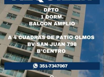 Departamento de 3 ambientes, Córdoba · Alquiler Dpto B° Centro 1 Dorm. C/balcon