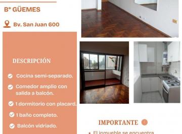Departamento de 1 ambiente, Córdoba · Departamento en Venta - Bv San Juan