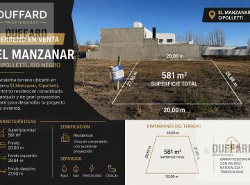 Terreno · 581m² · Terreno en El Manzanar 581 m²