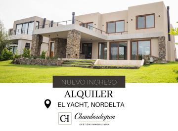 Casa de 8 ambientes, Tigre · Alquiler Casa a Estrenar, El Yacht, Nordelta