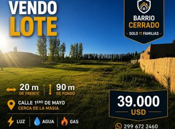 Terreno · 1800m² · Lote en Barrio Cerrado de 1800 m²
